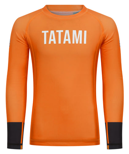 Kids Helena Ranked Rash Guard - Orange