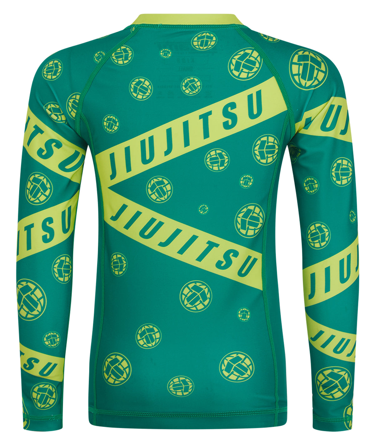 Kids Helena Taped Rash Guard - Green & Yellow