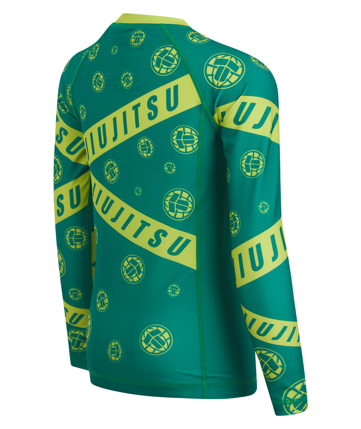 Kids Helena Taped Rash Guard - Green & Yellow
