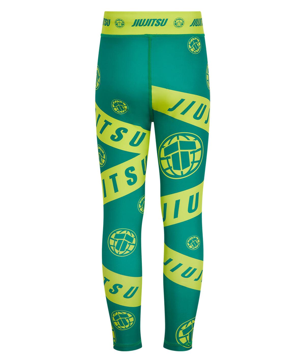 Kids Helena Taped Spats - Green & Yellow