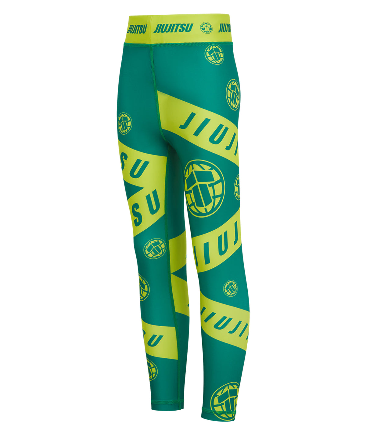 Kids Helena Taped Spats - Green & Yellow