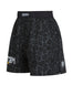 Kids High Split MMA Shorts - Black Leopard