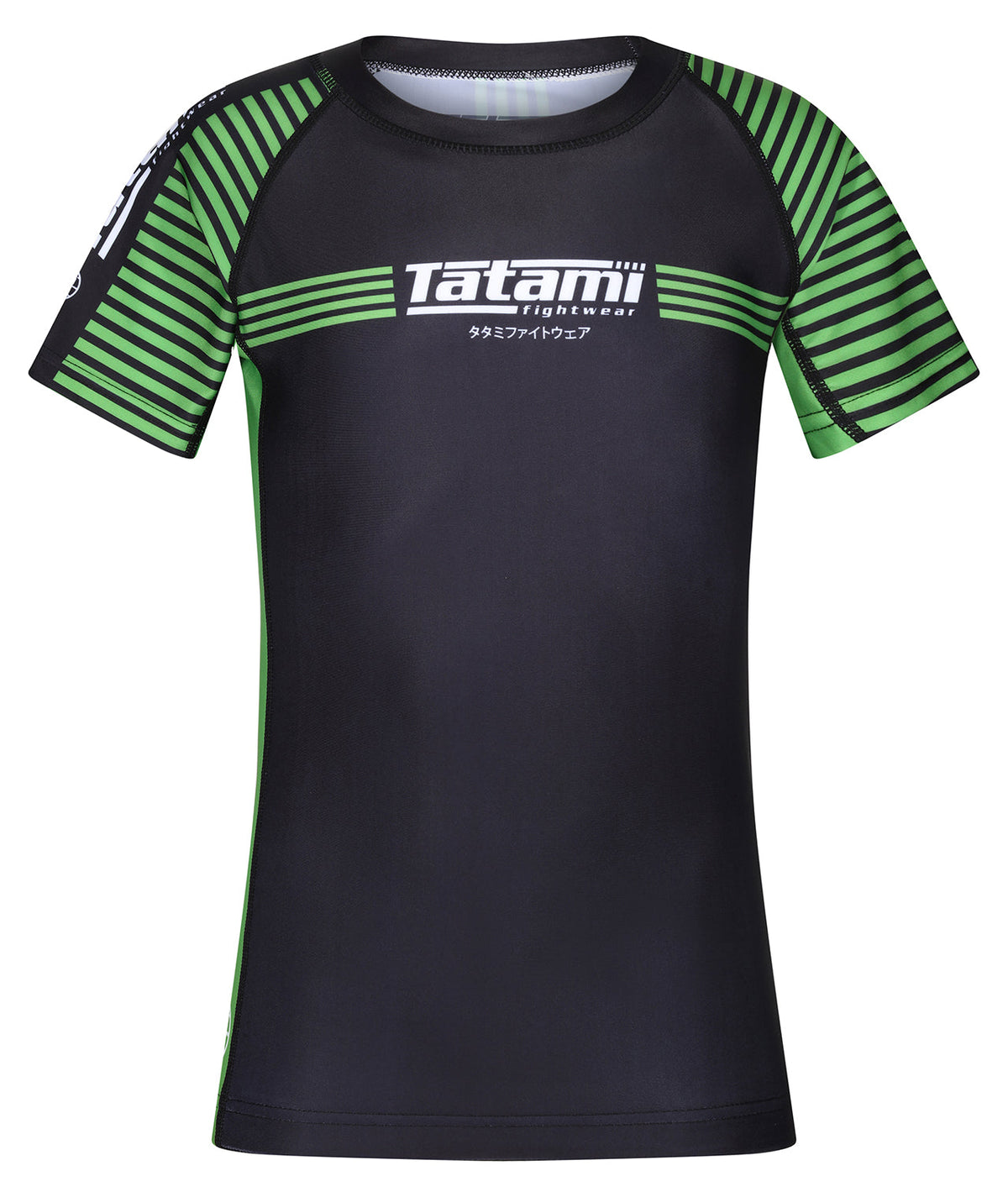 Kids IBJJF Ranked Rash Guard - Green