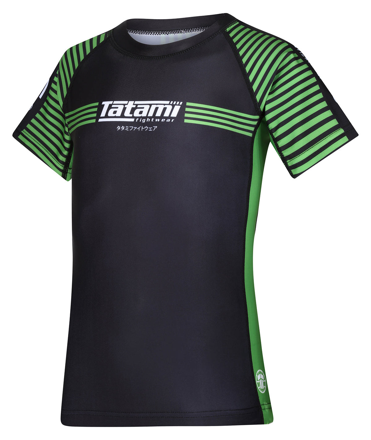 Kids IBJJF Ranked Rash Guard - Green