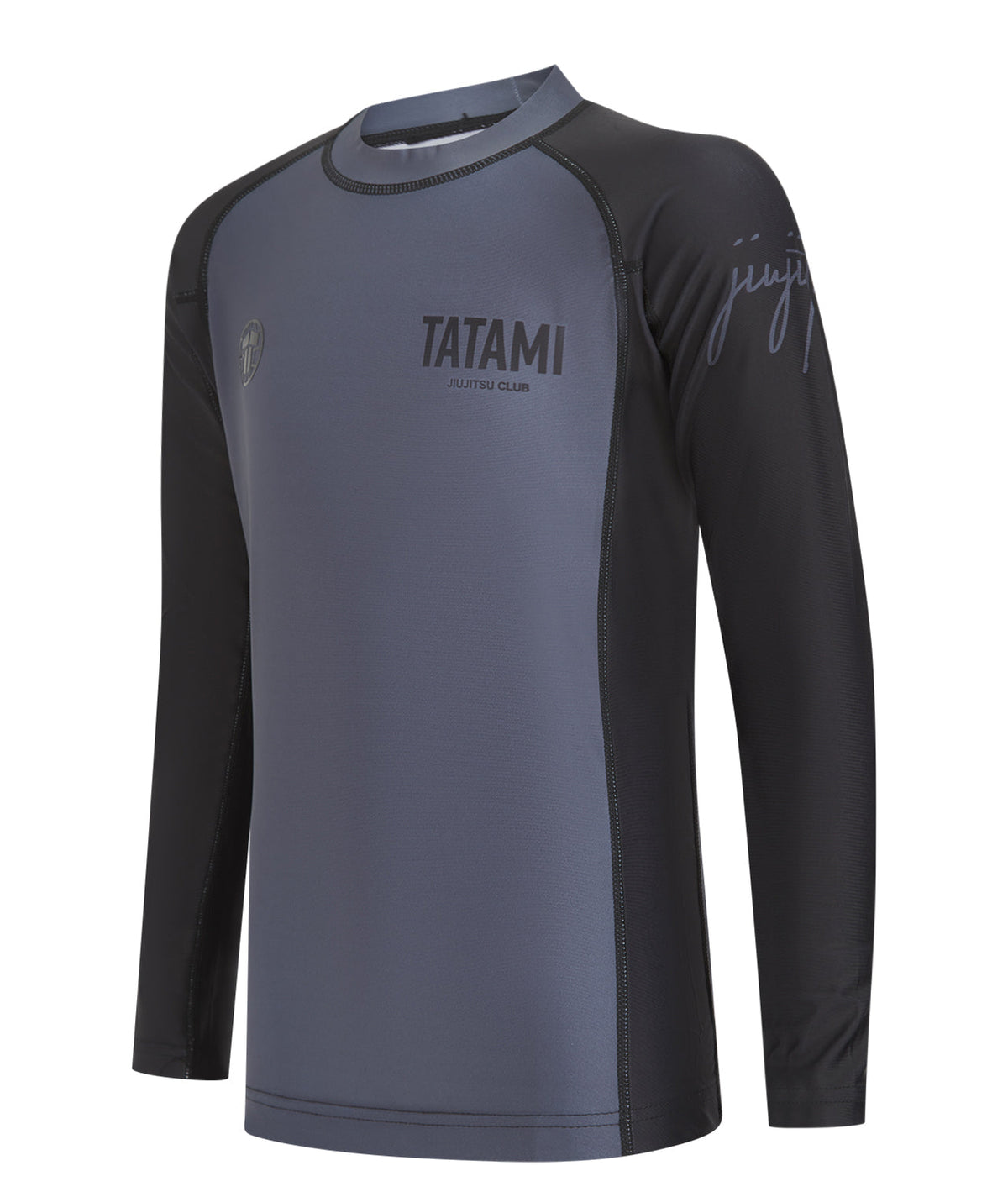 Kids JJ Club Long Sleeve Rash Guard - Grey