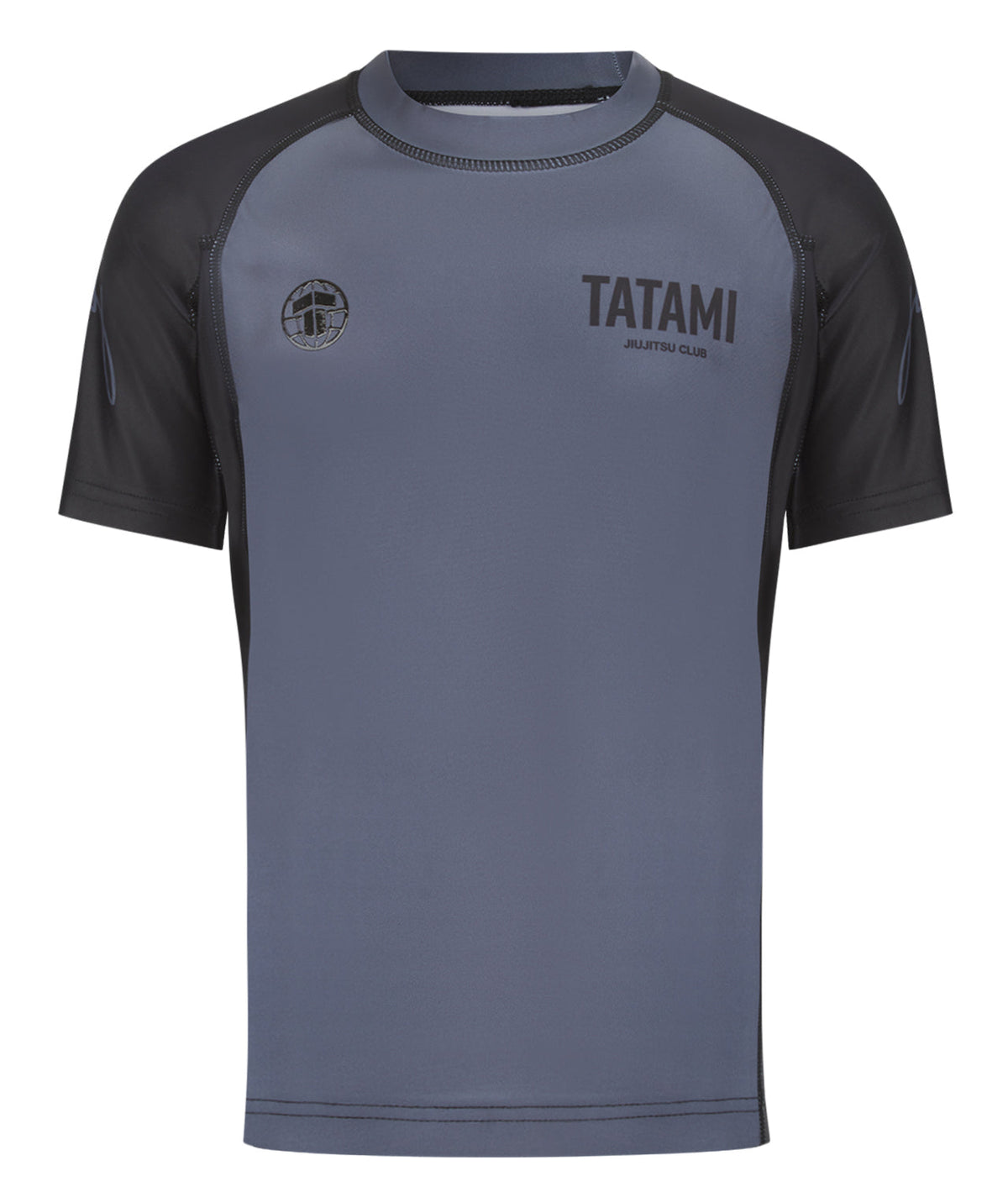 Kids JJ Club Short Sleeve Rash Guard - Grey
