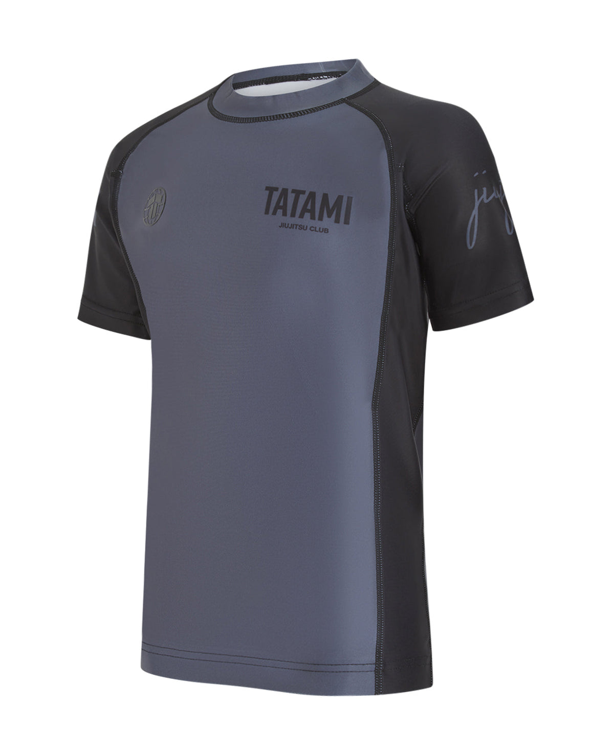 Kids JJ Club Short Sleeve Rash Guard - Grey