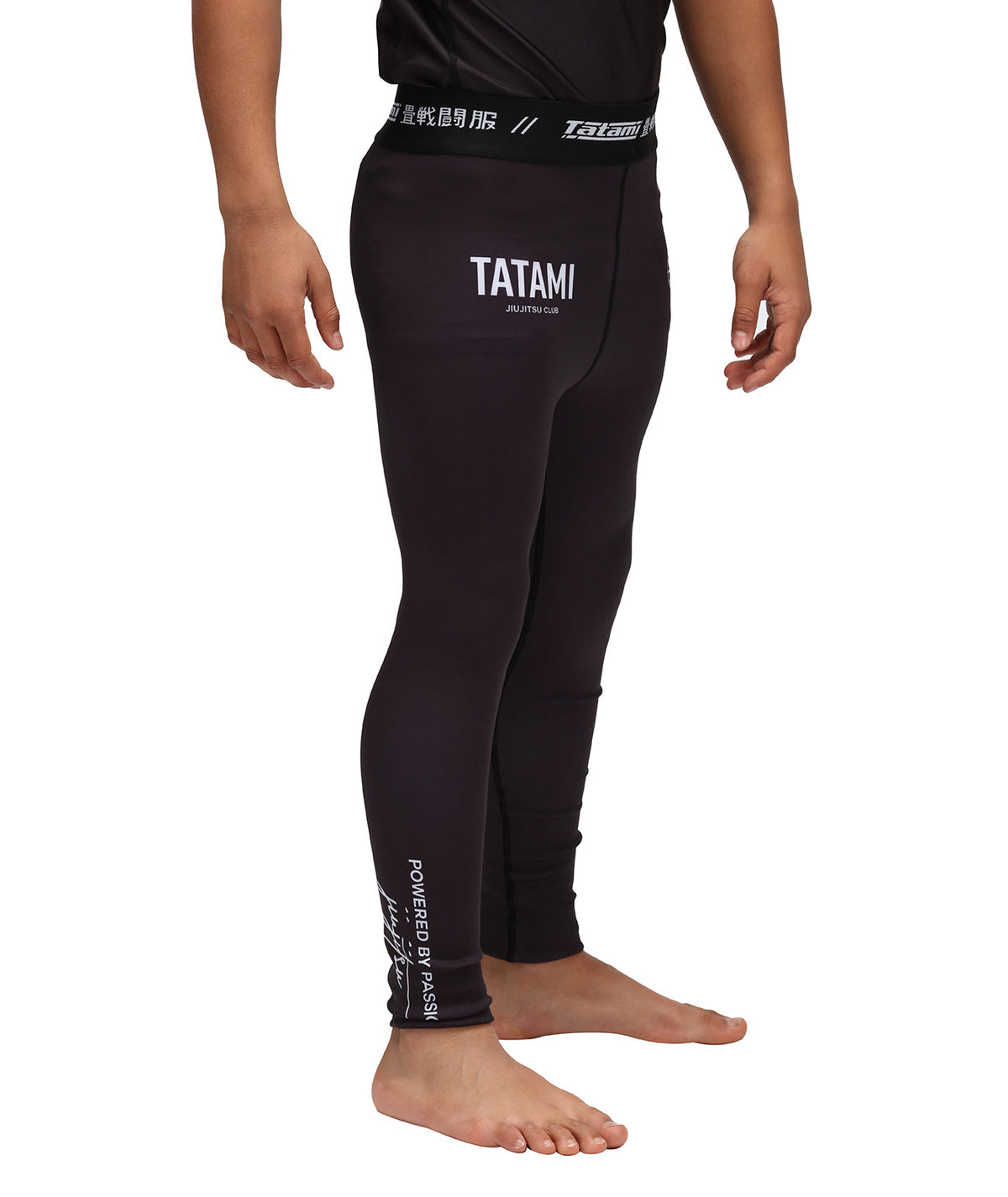 Kids JJ Club Grappling Spats - Black
