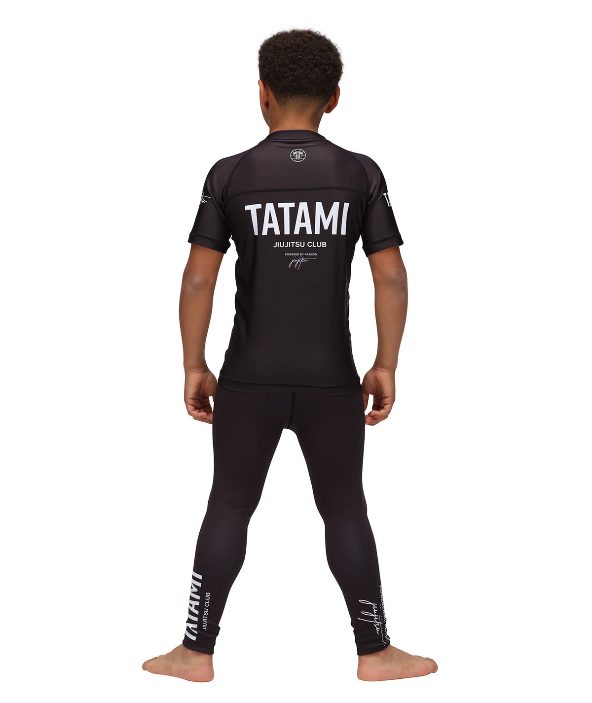 Kids JJ Club Grappling Spats - Black