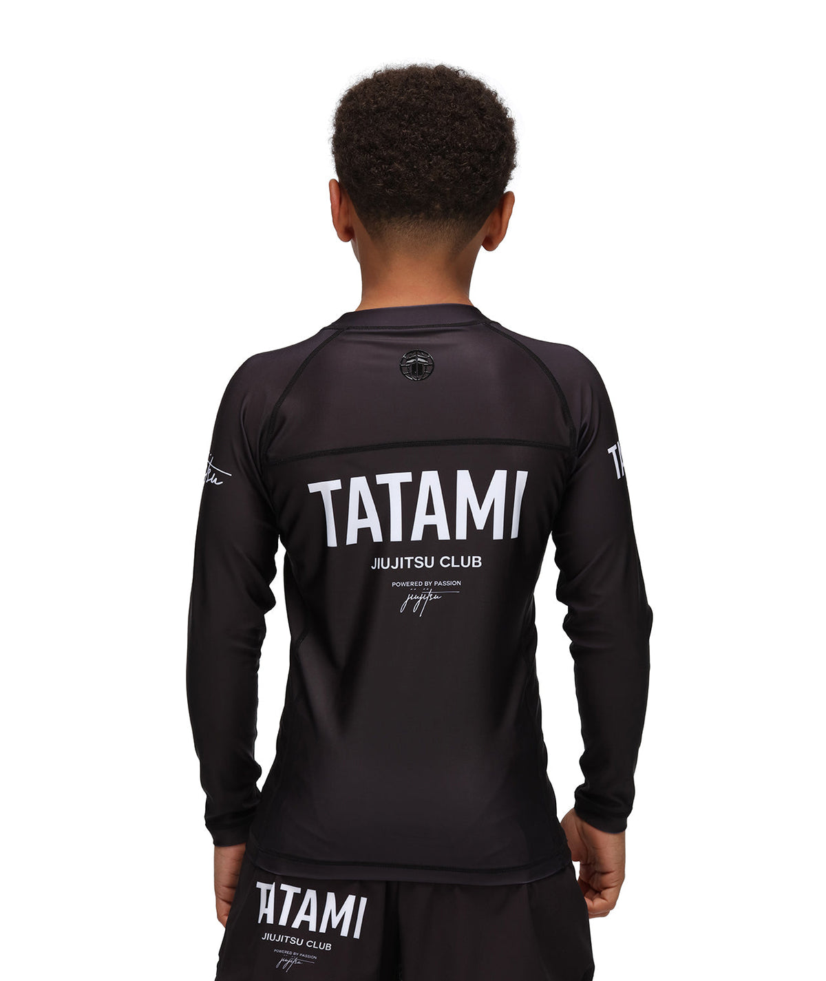 Kids JJ Club Long Sleeve Rash Guard - Black