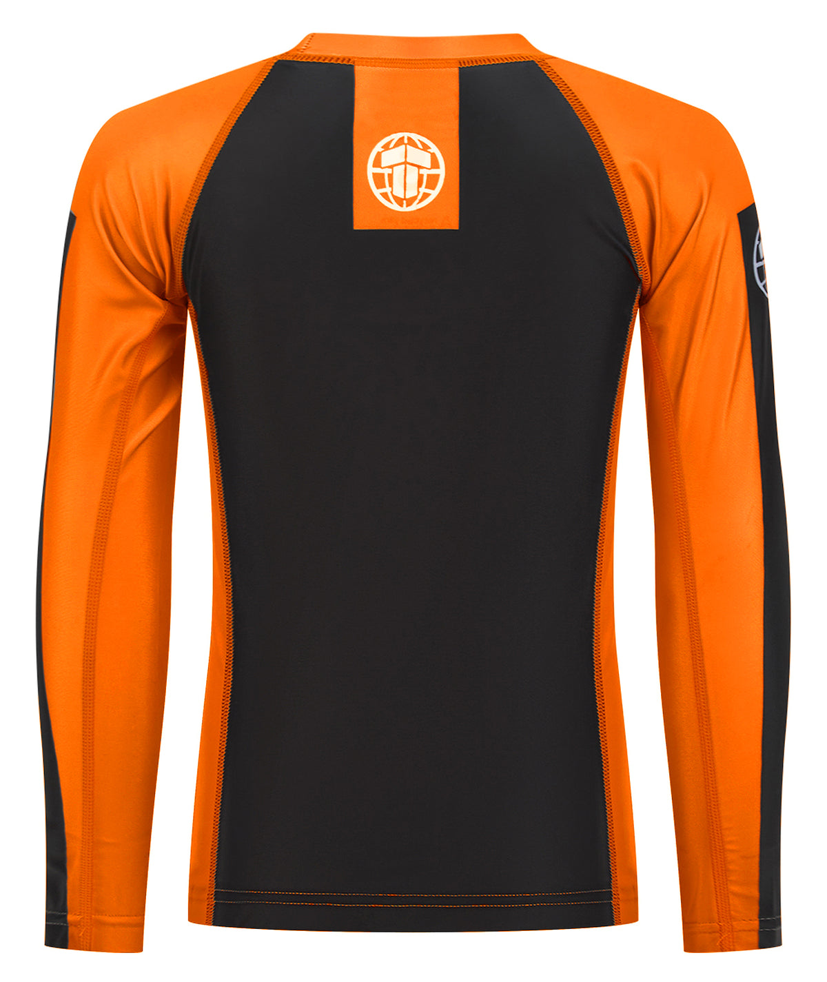IBJJF Ranked Long Sleeve Rash Guard - Orange
