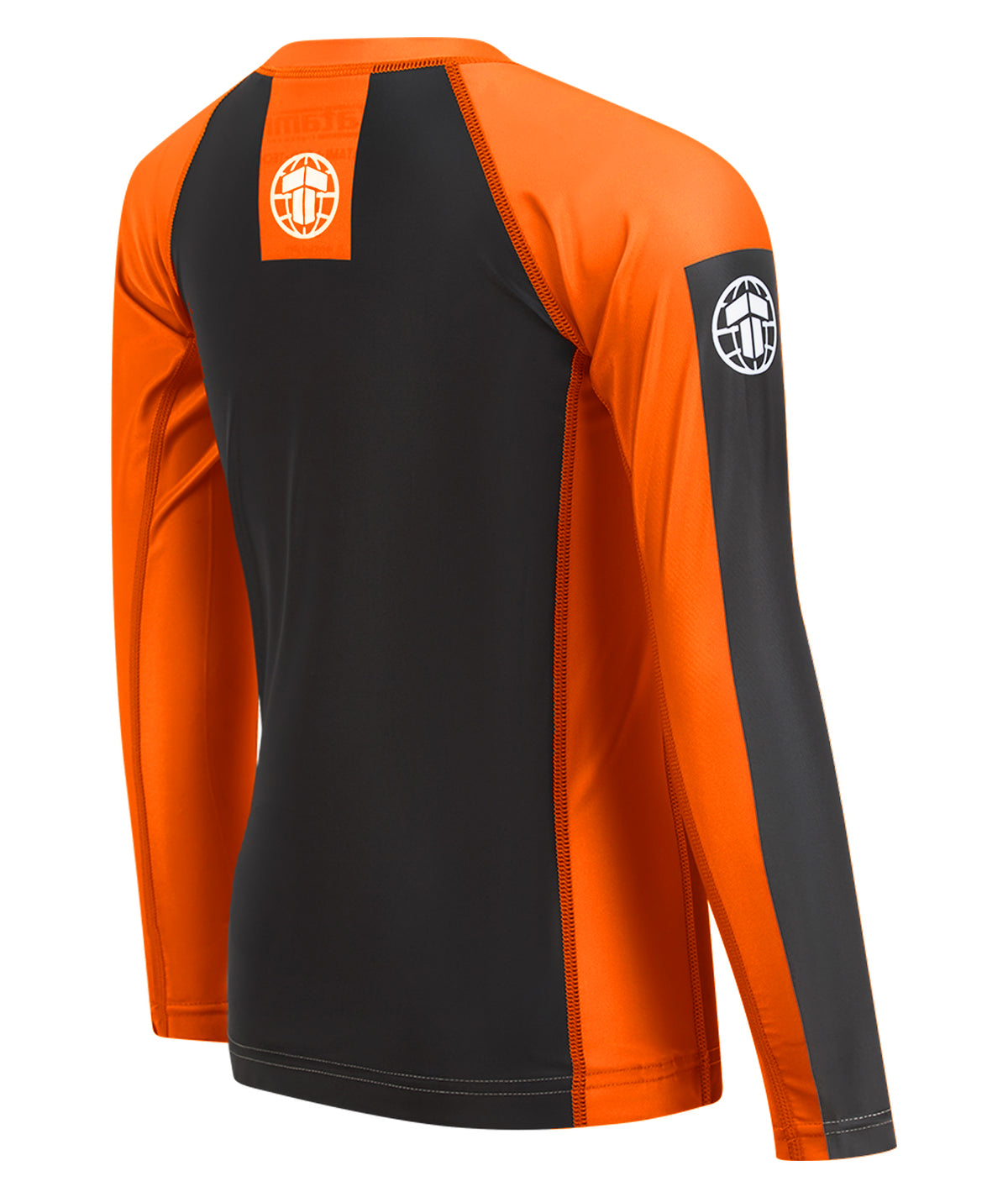 IBJJF Ranked Long Sleeve Rash Guard - Orange