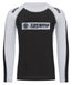 Kids IBJJF Ranked Long Sleeve Rash Guard - White