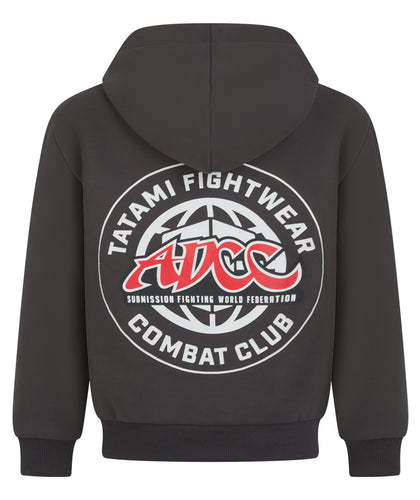 Kids Tatami X ADCC Combat Club Oversized Zip Hoodie - Grey
