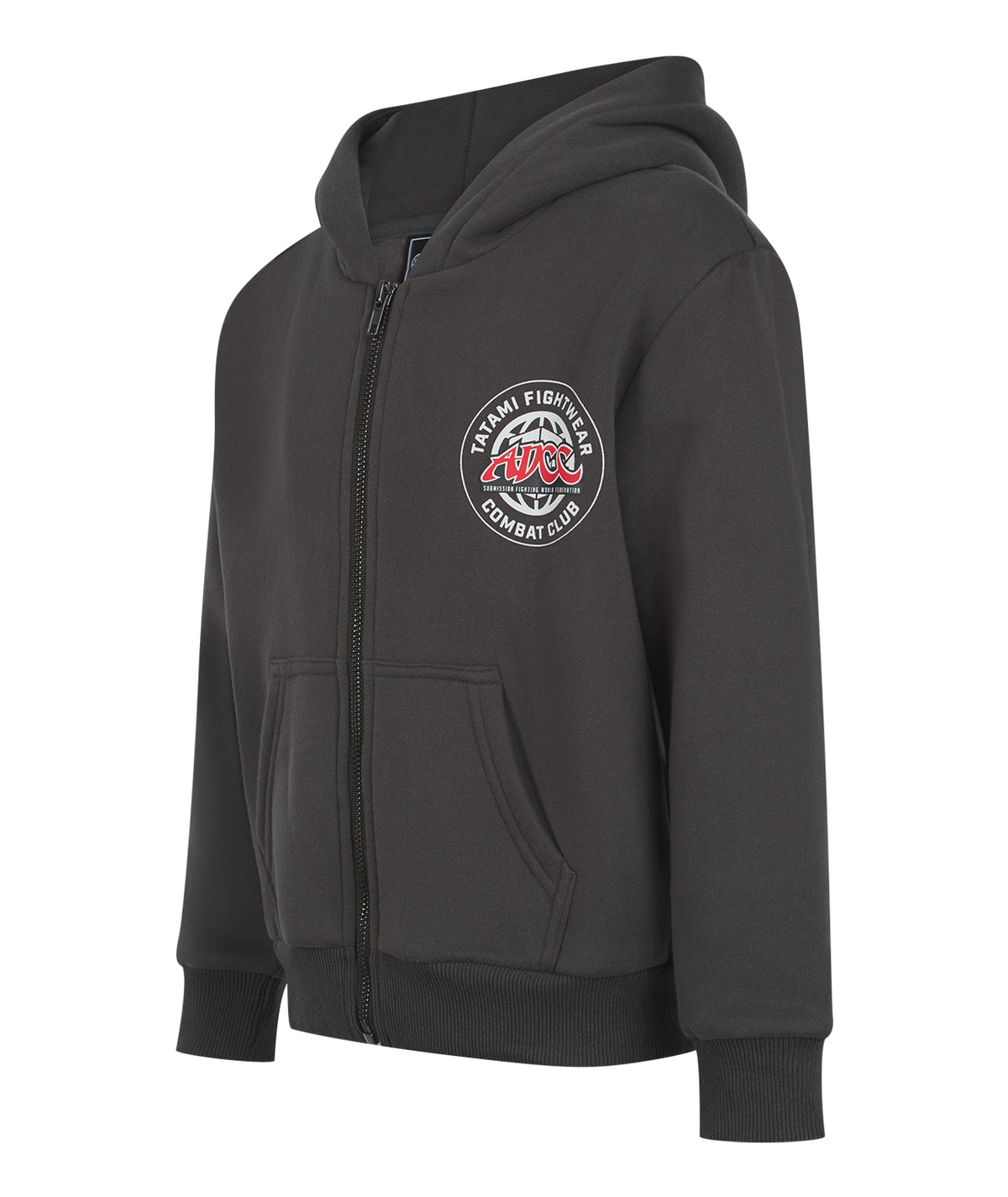 Kids Tatami X ADCC Combat Club Oversized Zip Hoodie - Grey