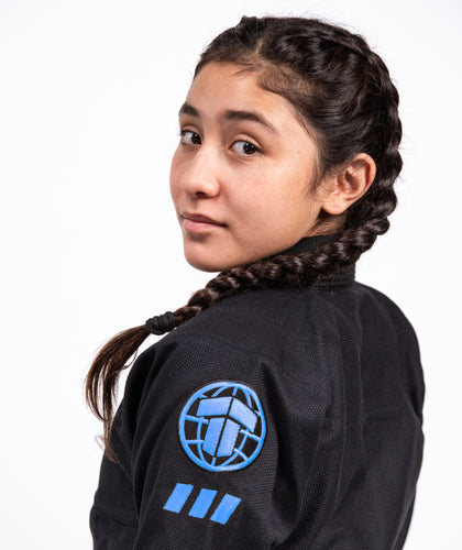 Kids Pro Series Gi - Black & Sky Blue