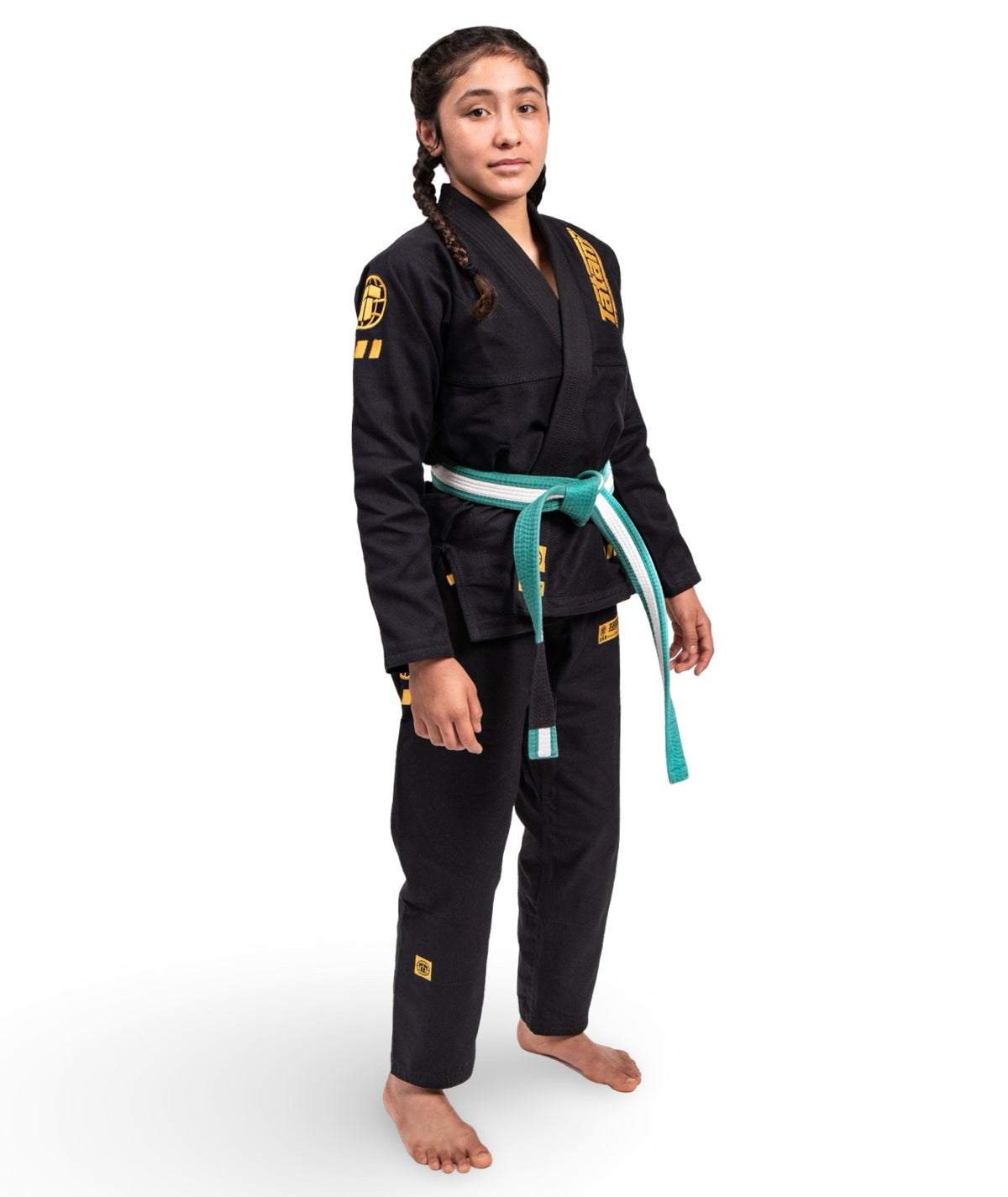Kids Pro Series Gi - Black & Champion Gold