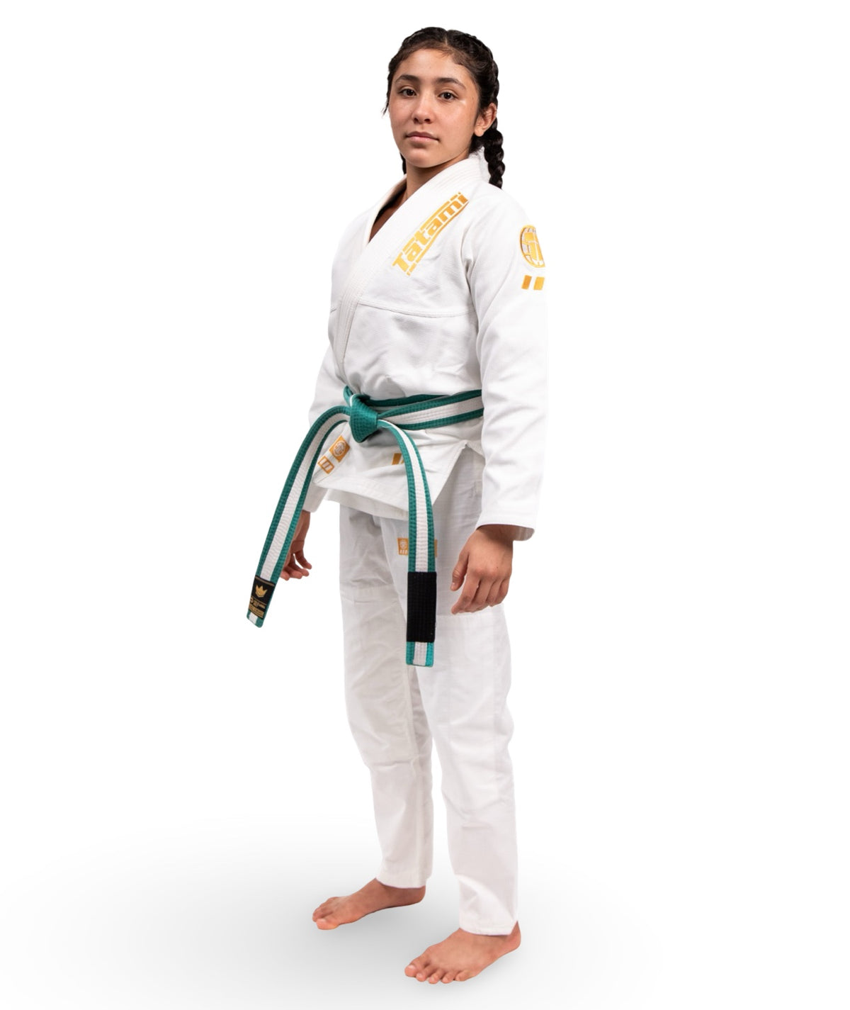 Kids Pro Series Gi - White & Champion Gold