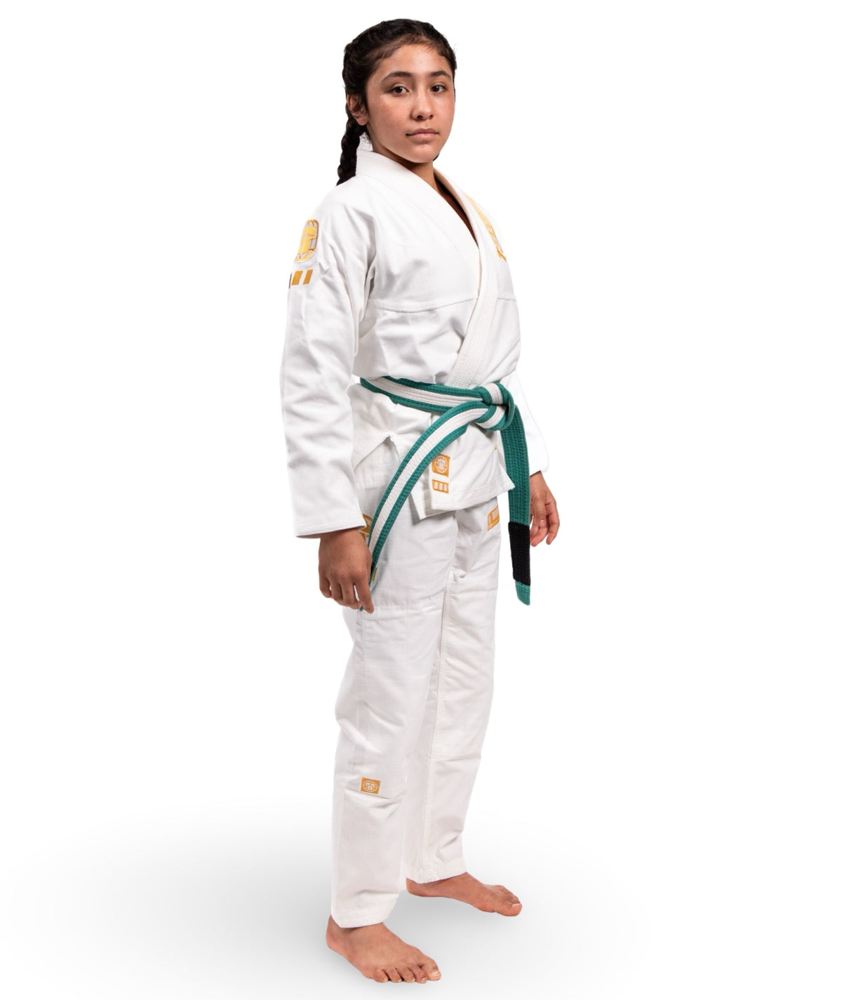 Kids Pro Series Gi - White & Champion Gold