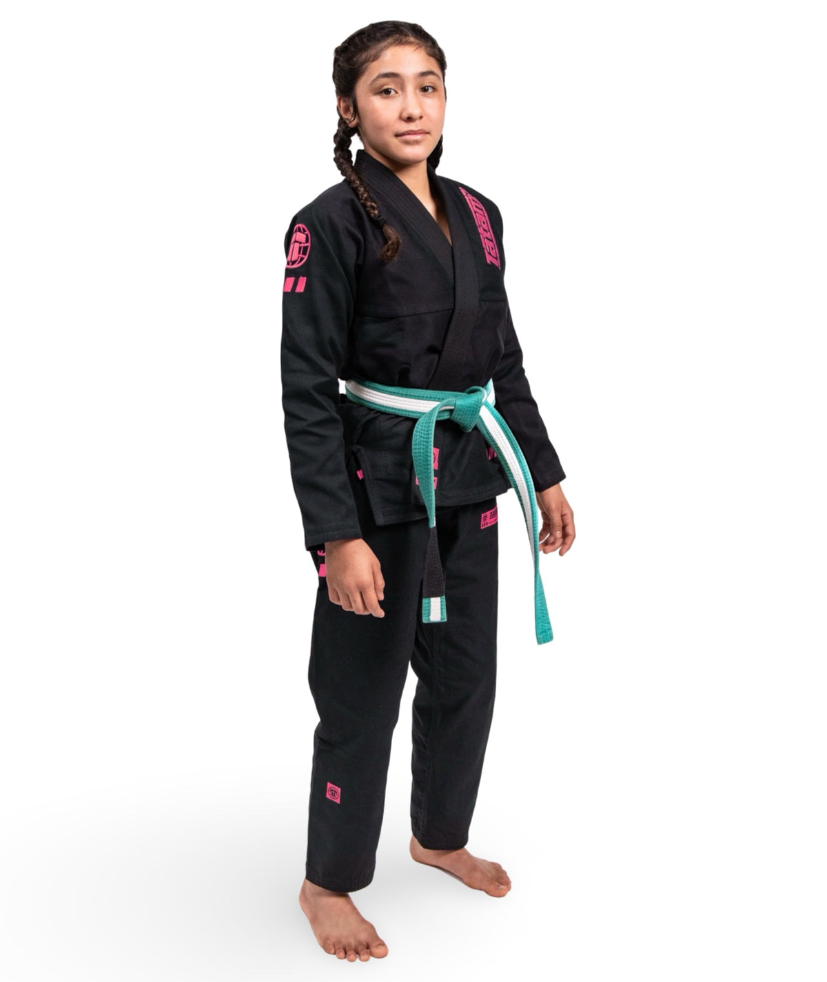 Kids Pro Series Gi - Black & Wild Rose