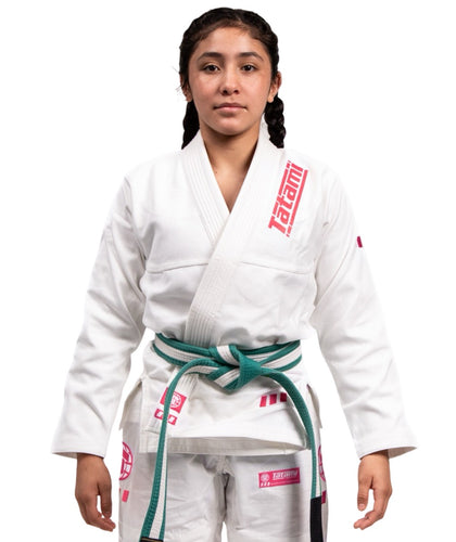Kids Pro Series Gi - White & Wild Rose
