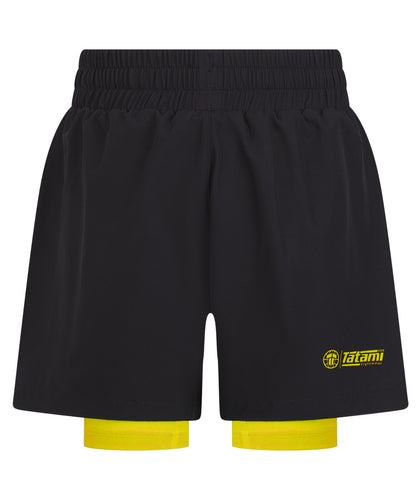 Kids Ranked Hybrid Shorts - Yellow