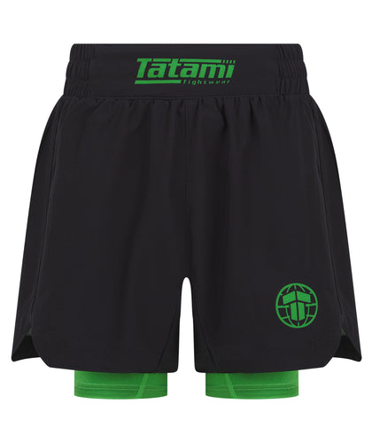 Kids Ranked Hybrid Shorts - Green