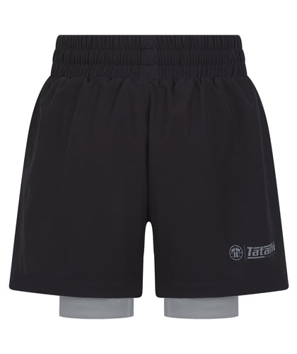 Kids Ranked Hybrid Shorts - Grey