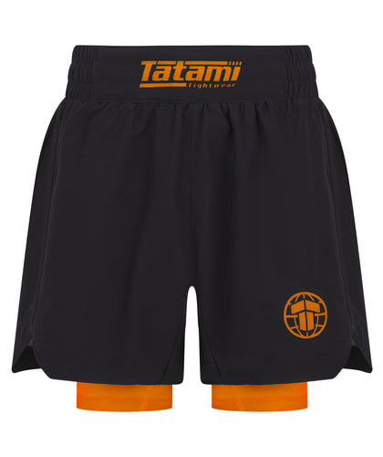 Kids Ranked Hybrid Shorts - Orange