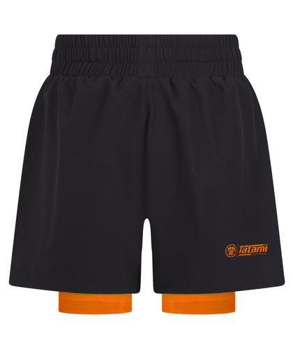 Kids Ranked Hybrid Shorts - Orange