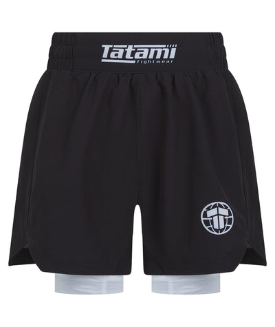Kids Ranked Hybrid Shorts - White