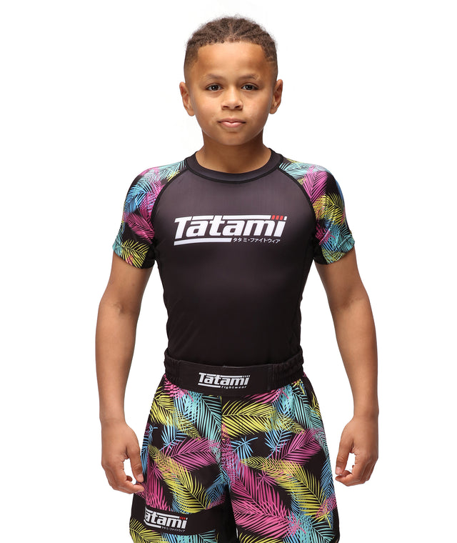 Image of Tatami Fightwear Kids Recharge Rash Guard - Tropicana