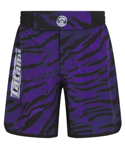 Kids Recharged Grappling Shorts - Purple Tiger