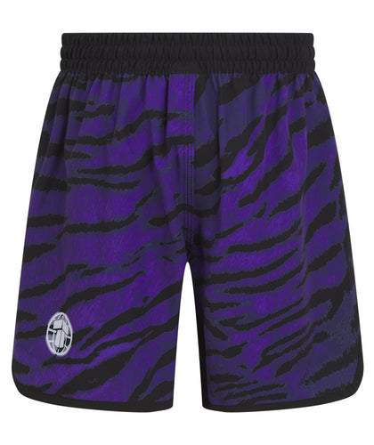 Kids Recharged Grappling Shorts - Purple Tiger