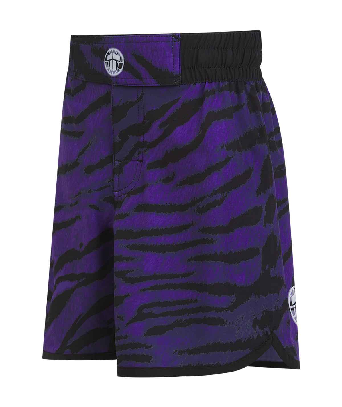 Kids Recharged Grappling Shorts - Purple Tiger