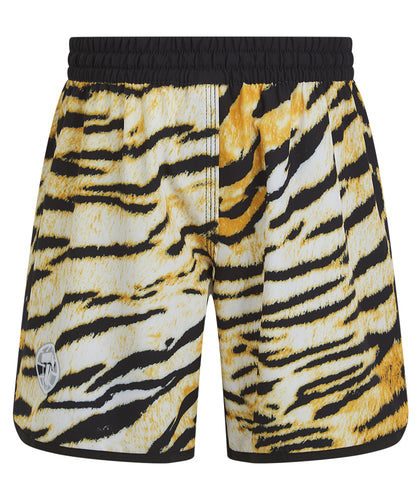 Kids Recharged Grappling Shorts - Yellow Tiger