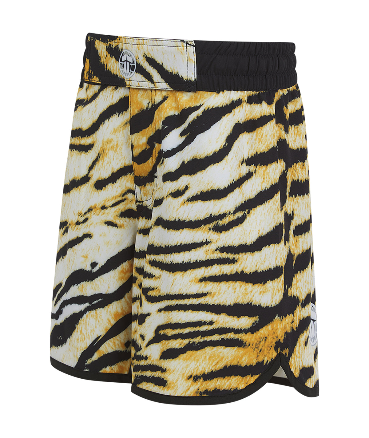 Kids Recharged Grappling Shorts - Yellow Tiger