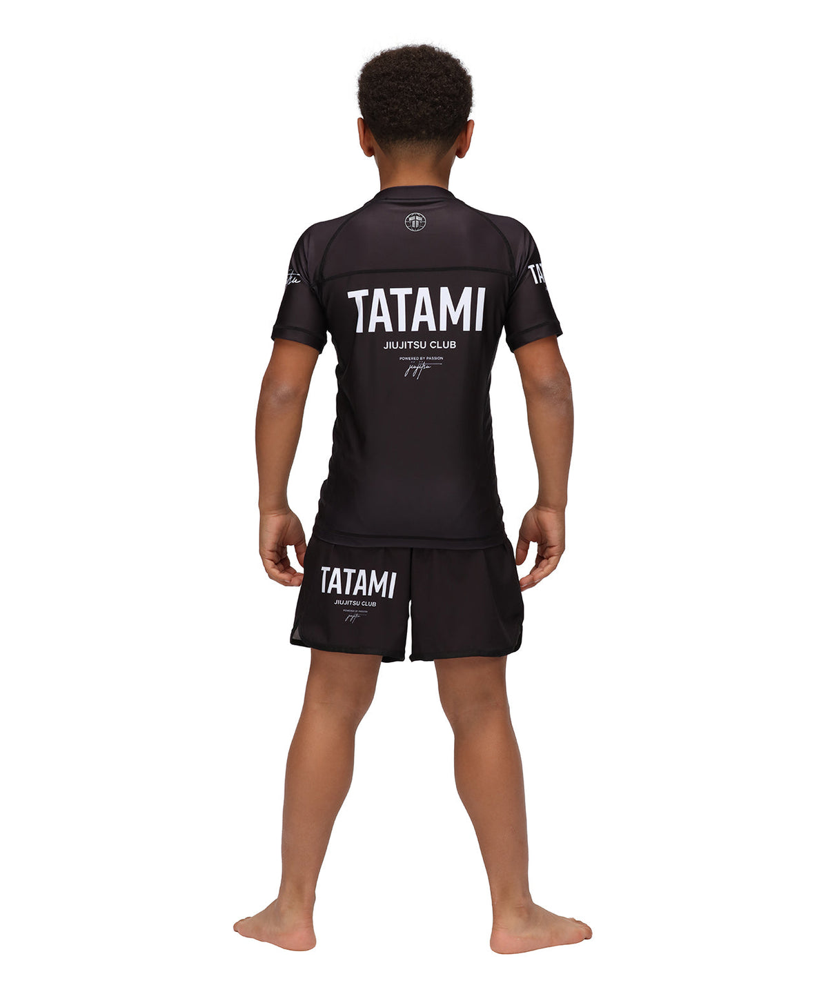 Kids JJ Club Short Sleeve Rash Guard - Black