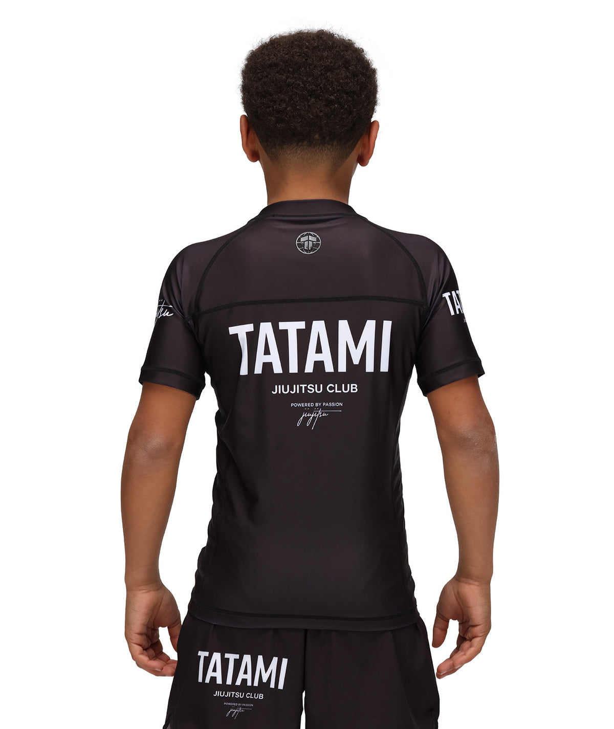 Kids JJ Club Short Sleeve Rash Guard - Black