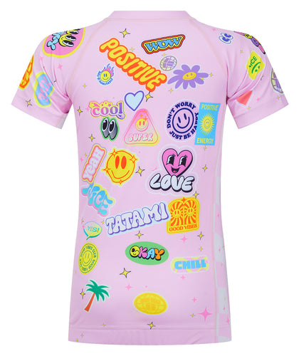 Kids Sticker Bomb Rash Guard