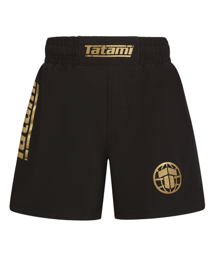 Kids Tatami Pro Grappling Shorts - Black & Gold