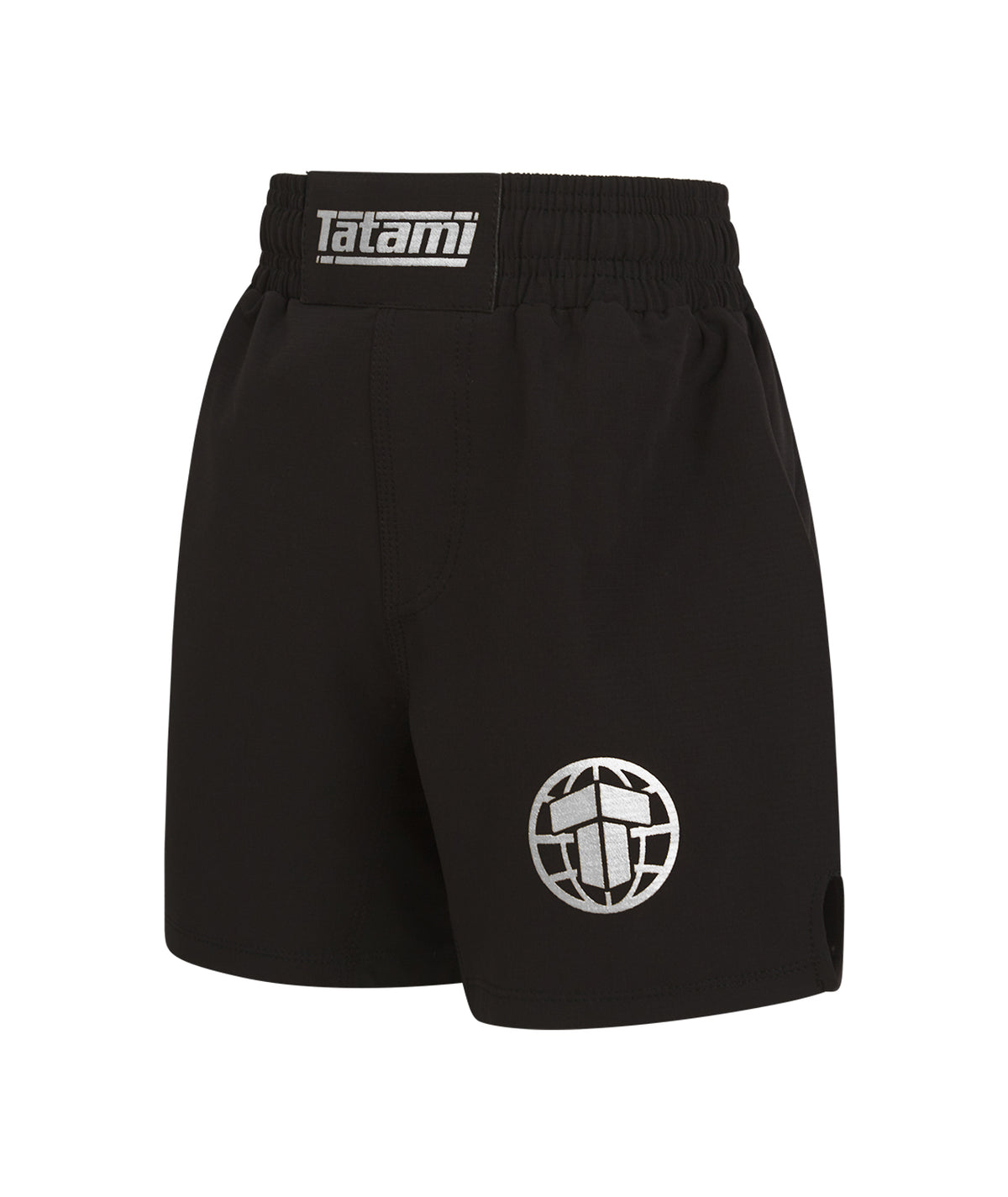 Kids Tatami Pro Grappling Shorts - Black & Silver