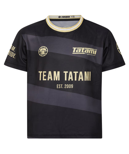 Kids Team Tatami Mesh T-Shirt - Black & Gold