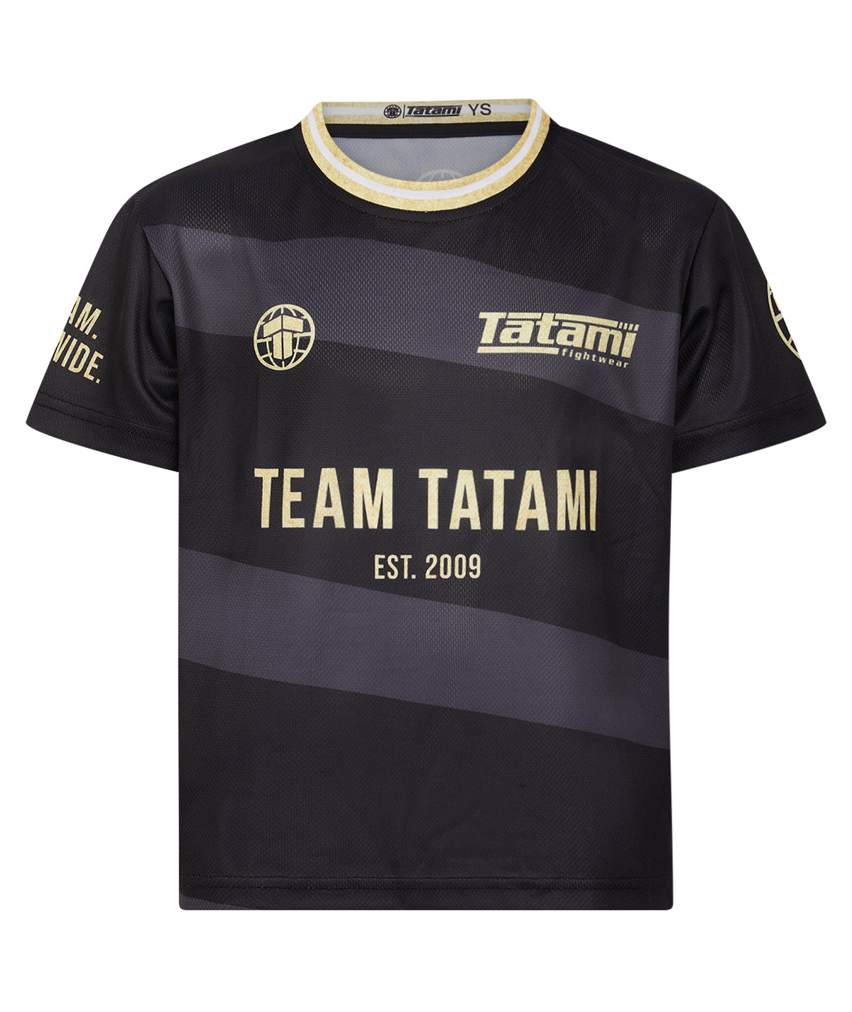 Kids Team Tatami Mesh T-Shirt - Black & Gold