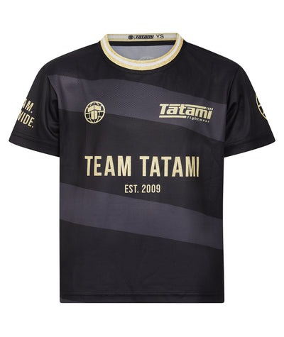 Kids Team Tatami Mesh T-Shirt - Black & Gold
