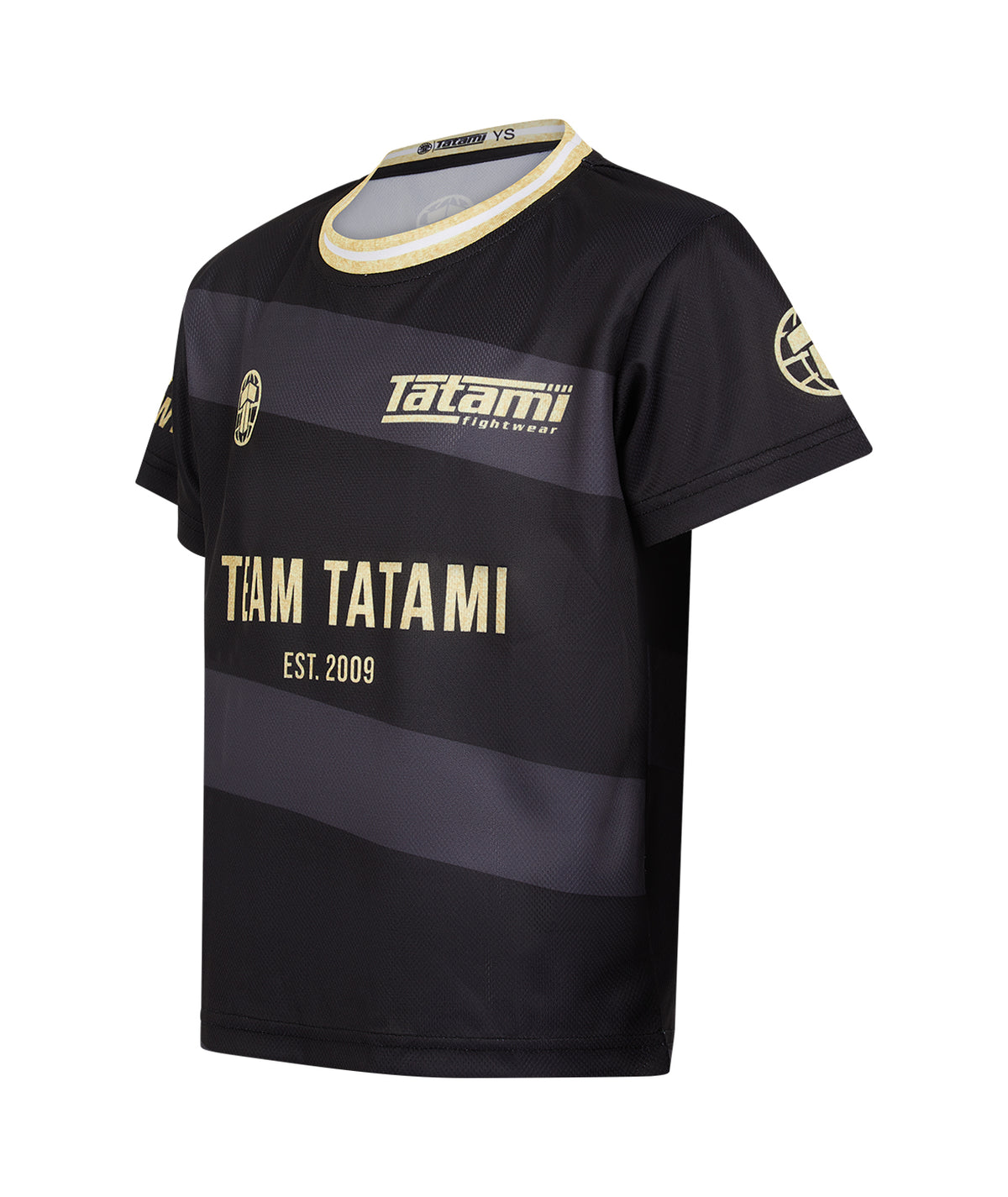 Kids Team Tatami Mesh T-Shirt - Black & Gold