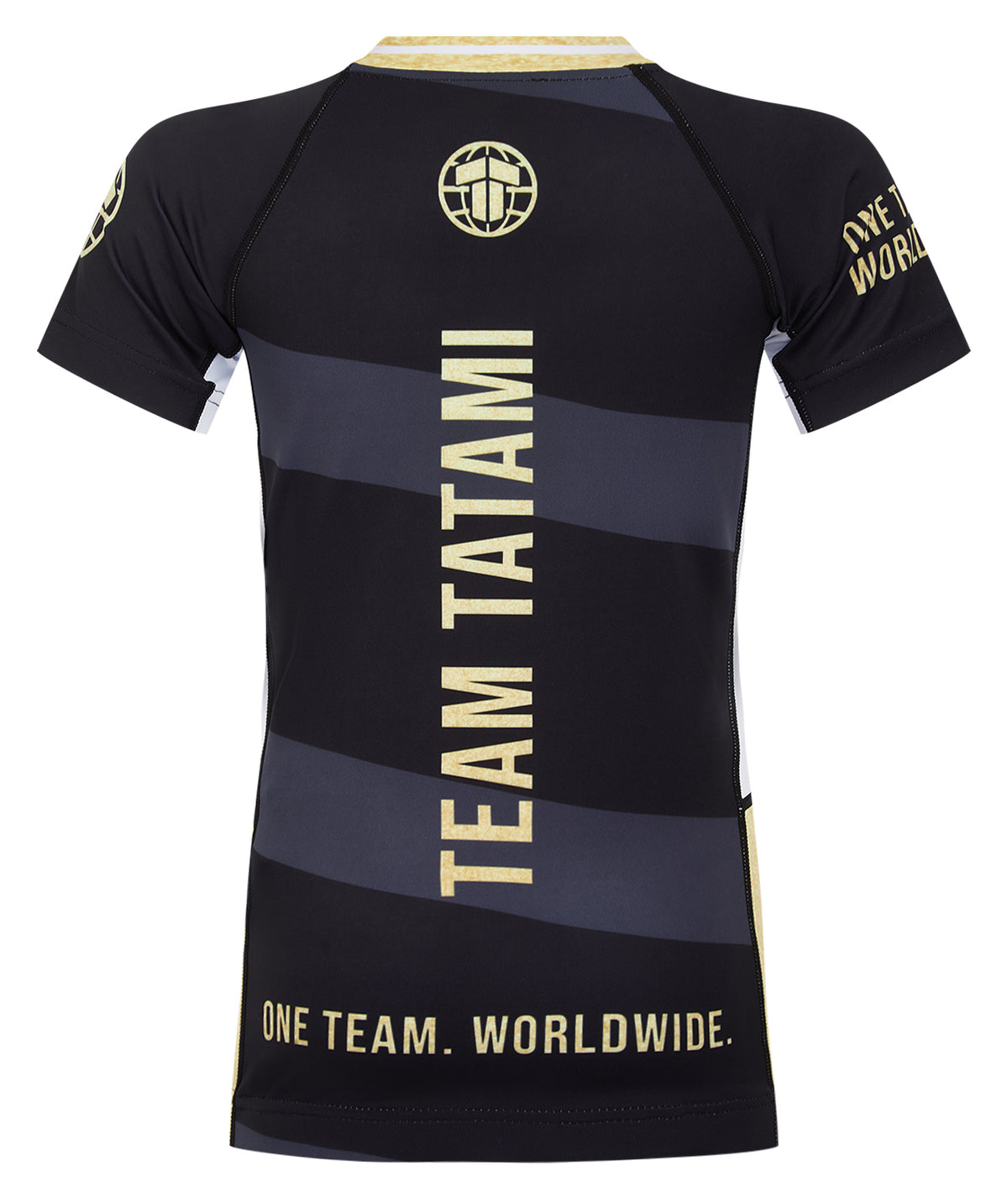 Kids Team Tatami Rash Guard - Black & Gold