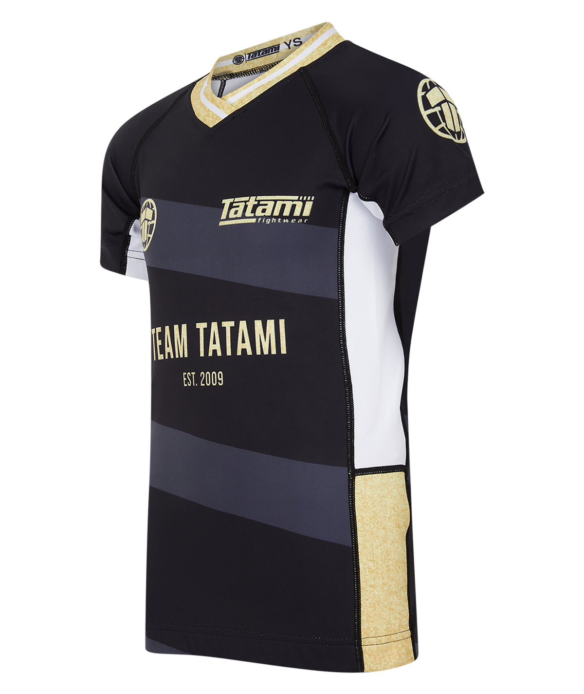Kids Team Tatami Rash Guard - Black & Gold