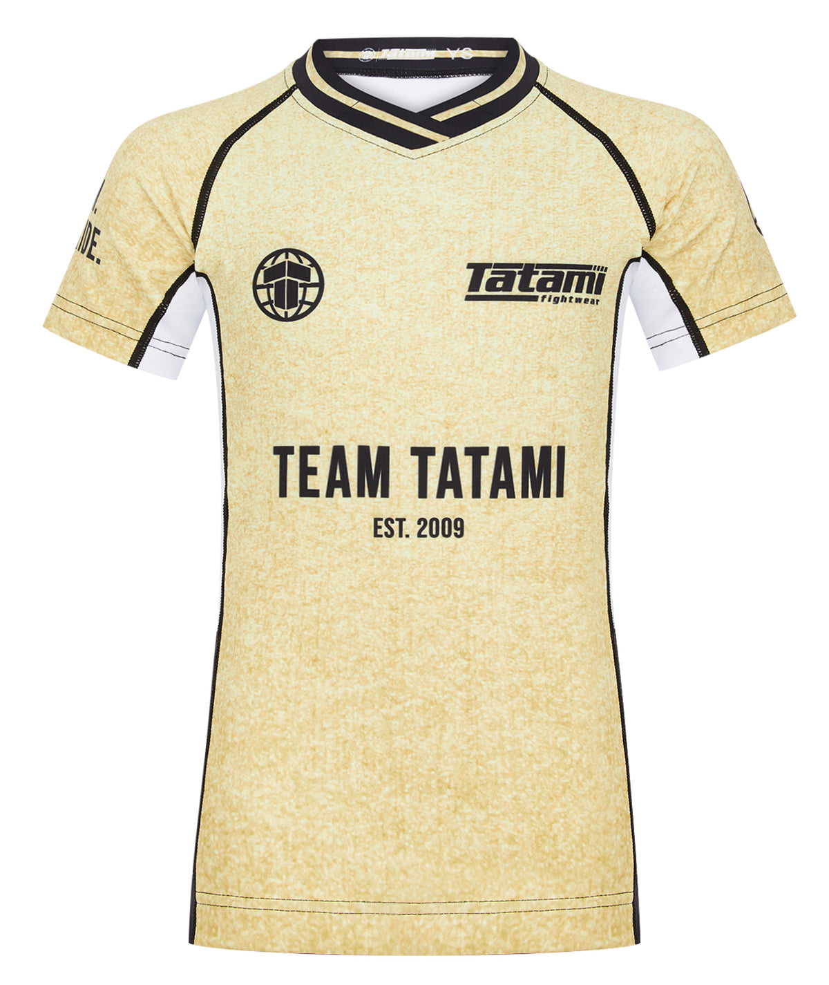 Kids Team Tatami Short Sleeve Rash Guard - Gold