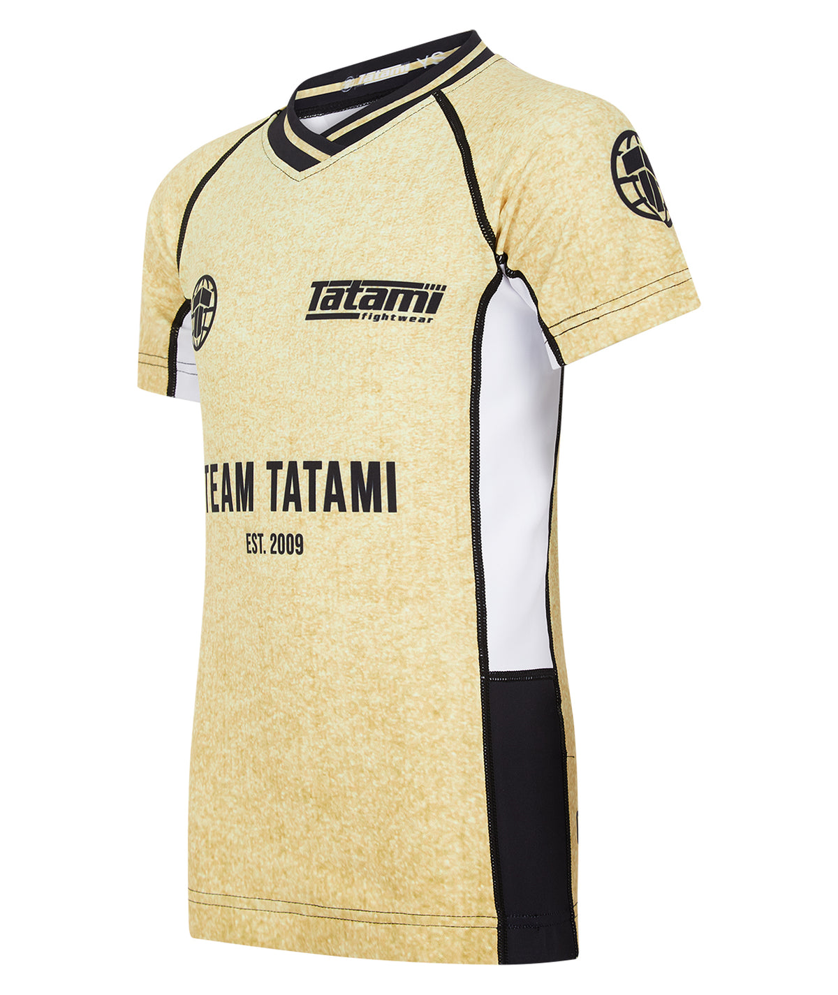 Kids Team Tatami Short Sleeve Rash Guard - Gold